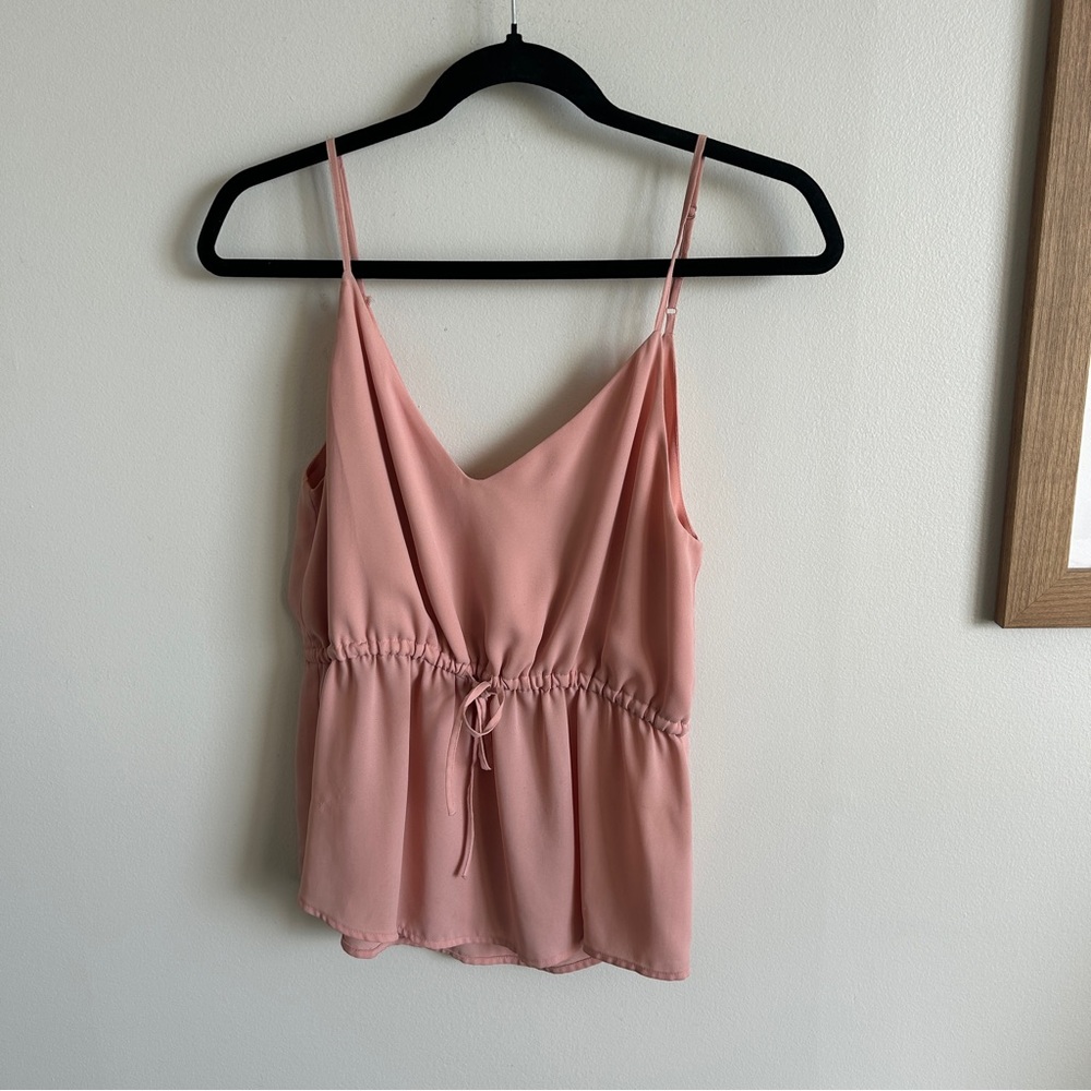 Babaton Elegant Pink Sleeveless Top